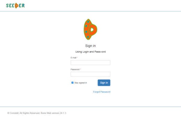 Seeder. 10.Sign in Seeder. 10.Sign in